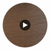 Hilary's Horizontal Grasscloth | Phillipe Romano Circular Swatch | DW