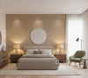 Hilary's Horizontal Grasscloth | Phillipe Romano - bedroom room setting