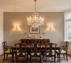 Hilary's Horizontal Grasscloth | Phillipe Romano - dining room room setting