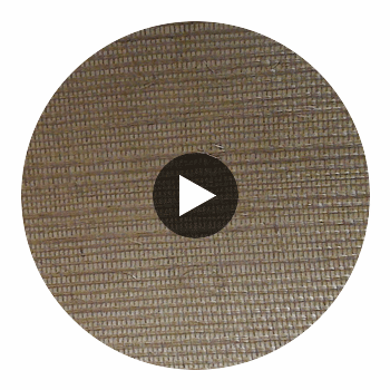 Hilary's Horizontal Grasscloth | Phillipe Romano Circular Swatch | DW