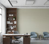 Hilary's Horizontal Grasscloth | Phillipe Romano - office room setting