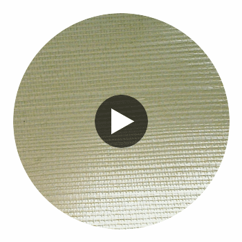 Hilary's Horizontal Grasscloth | Phillipe Romano Circular Swatch | DW