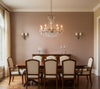 Hilary's Horizontal Grasscloth | Phillipe Romano - dining room room setting