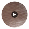 Hilary's Horizontal Grasscloth | Phillipe Romano Circular Swatch | DW