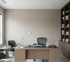 Hilary's Horizontal Grasscloth | Phillipe Romano - office room setting
