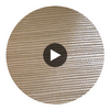 Hilary's Horizontal Grasscloth | Phillipe Romano Circular Swatch | DW