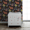 Hilly's Hippos 1970's Vintage Wallcoverings