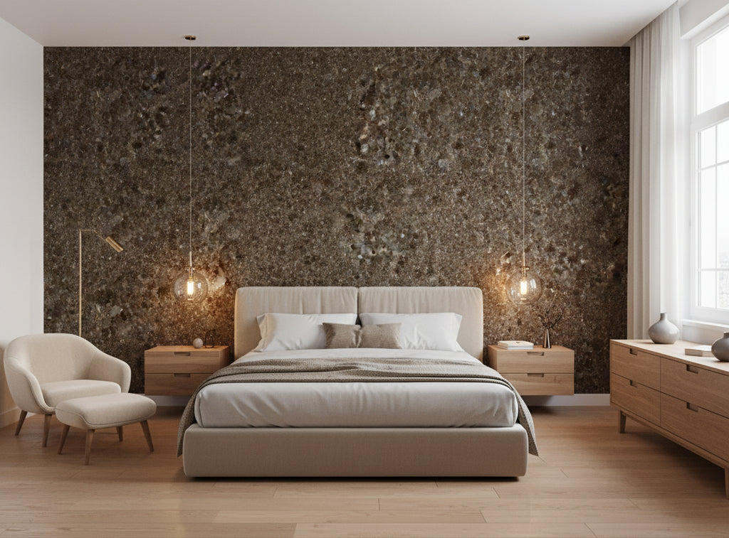 Hiya Mica - Antique Mocha Gold - bedroom room setting