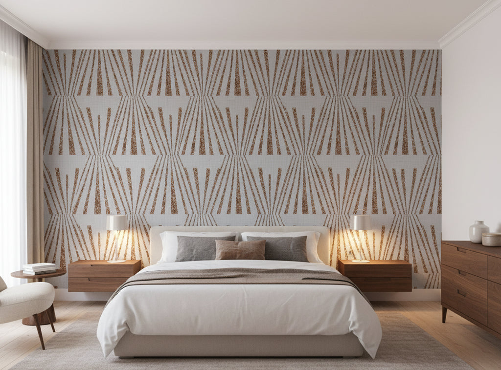Hiya Mica - Copper Glitter - bedroom room setting