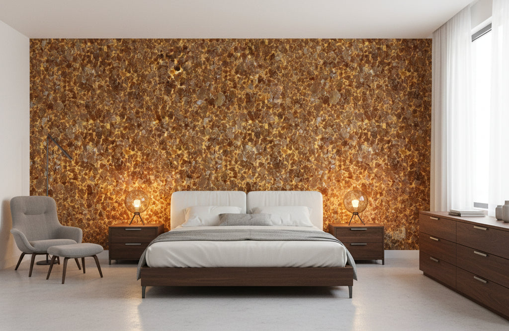 Hiya Mica - Royal Gold Bronze - bedroom room setting