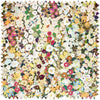Hollyhocks Cotton Linen Summer, Yard