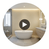 Hollywood Abaca Grasscloth | Phillipe Romano Circular Swatch | DW