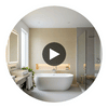 Hollywood Abaca Grasscloth | Phillipe Romano Circular Swatch | DW