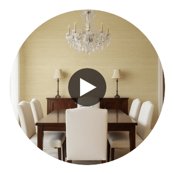 Hollywood Abaca Grasscloth | Phillipe Romano Circular Swatch | DW