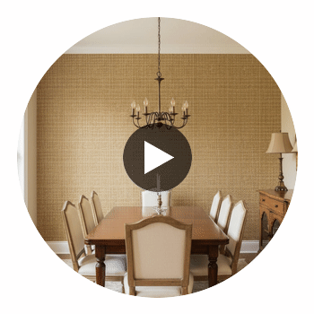 Hollywood Abaca Grasscloth | Phillipe Romano Circular Swatch | DW