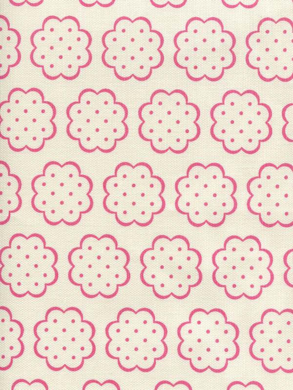 Sybil, Hot Pink on Tint Wallcoverings | Quadrille