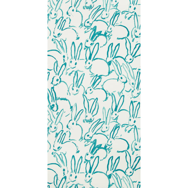 Hutch - Turquoise Wallcovering | Phillipe Romano
