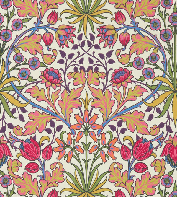 Hyacinth Pink Cosmo Wallcovering | William Morris