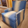 Ikat Stripe Two Color, Sea Blue / Pale Blue