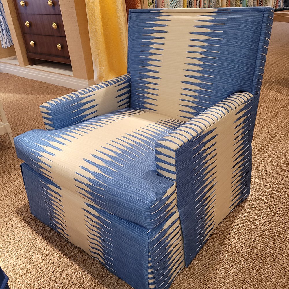 Ikat Stripe Two Color, Turquoise / Asperge