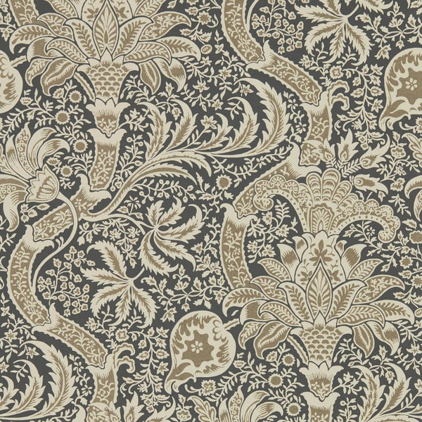 Nickel Charcoal Wallcovering | William Morris