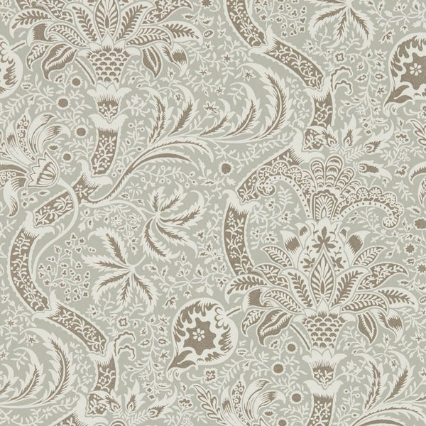 Indian Pewter Grey Wallcovering | William Morris