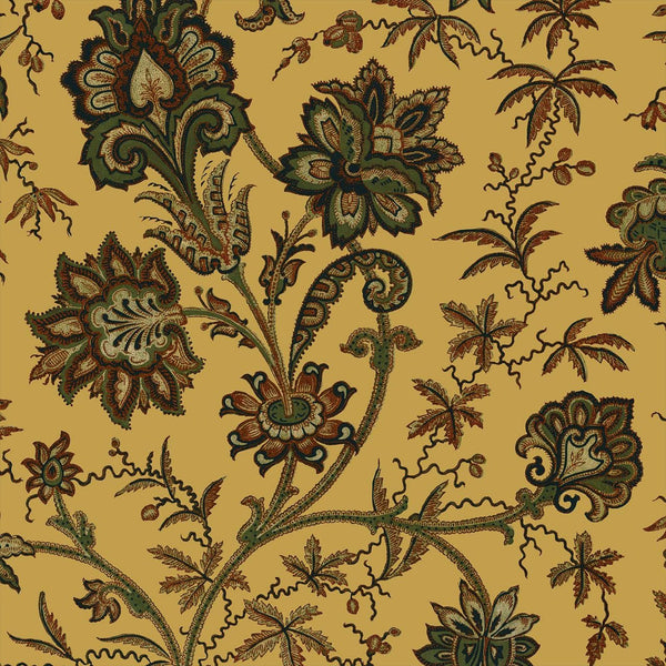 Indienne Ochre, Sample Wallcoverings | Newwall