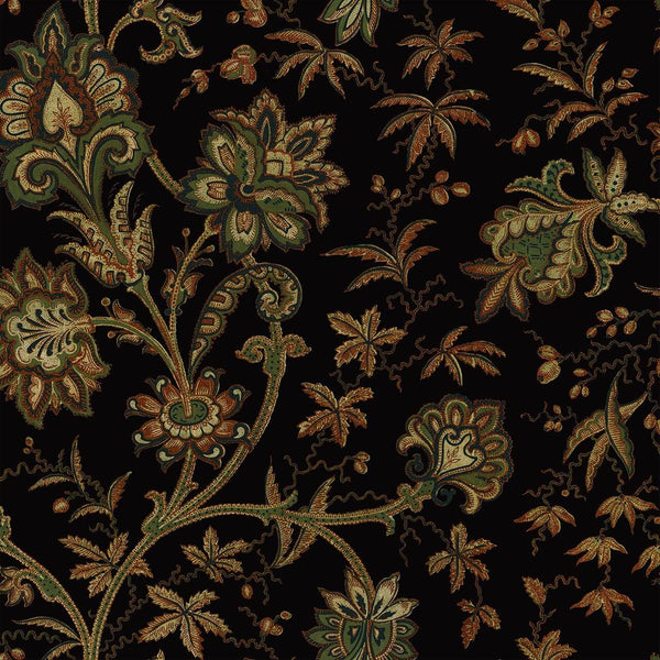 Indienne Black, Sample Wallcoverings | Newwall