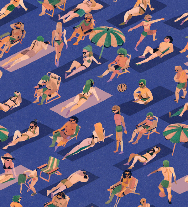 Ipanema Cobalto Wallcovering | Tres Tintas