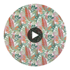 Ipanema Pool and Spice | Thibaut Fabrics Circular Swatch | Thibaut