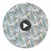 Ipanema Sky and Sand | Thibaut Fabrics Circular Swatch | Thibaut