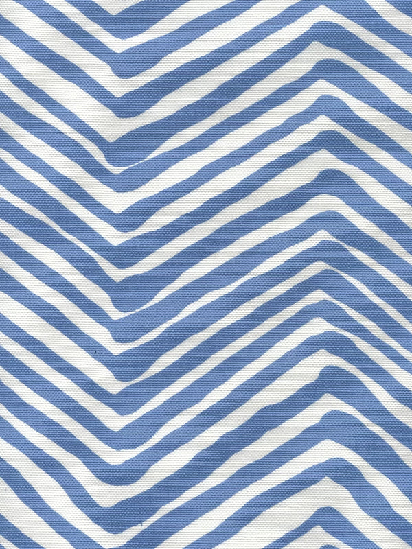 Island Blue on White Wallcoverings | Alan Campbell