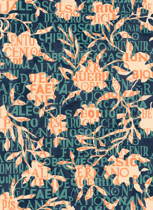 Jaleo Turquoise Wallcovering | Tres Tintas