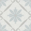 Jamila Grey Peel and Stick Floor Tiles | Jeffrey Stevens - Image 7