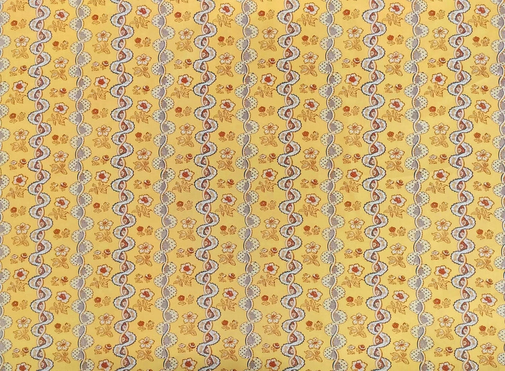 Toile Rayure de Vizille, Jaune