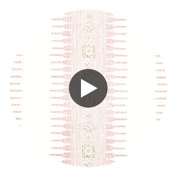 Javanese Stripe Fabrics (af15135) – Blush | Thibaut Circular Swatch | Thibaut