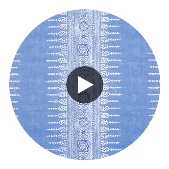 Javanese Stripe Fabrics (af15141) – Wedgewood Blue | Thibaut Circular Swatch | Thibaut
