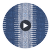 Javanese Stripe Fabrics (af15142) – Navy | Thibaut Circular Swatch | Thibaut