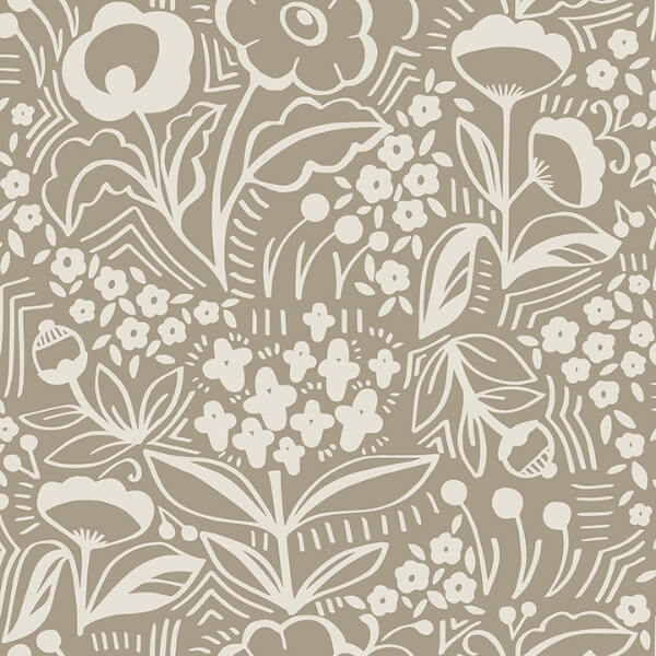 Jeani Light Brown Peel and Stick Wallcovering | Jeffrey Stevens