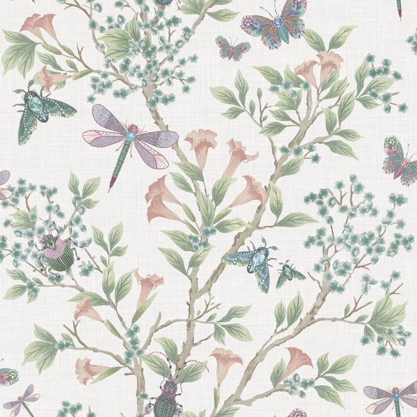 Jewel A Flutter Blush Wallpaper | Brand McKenzie