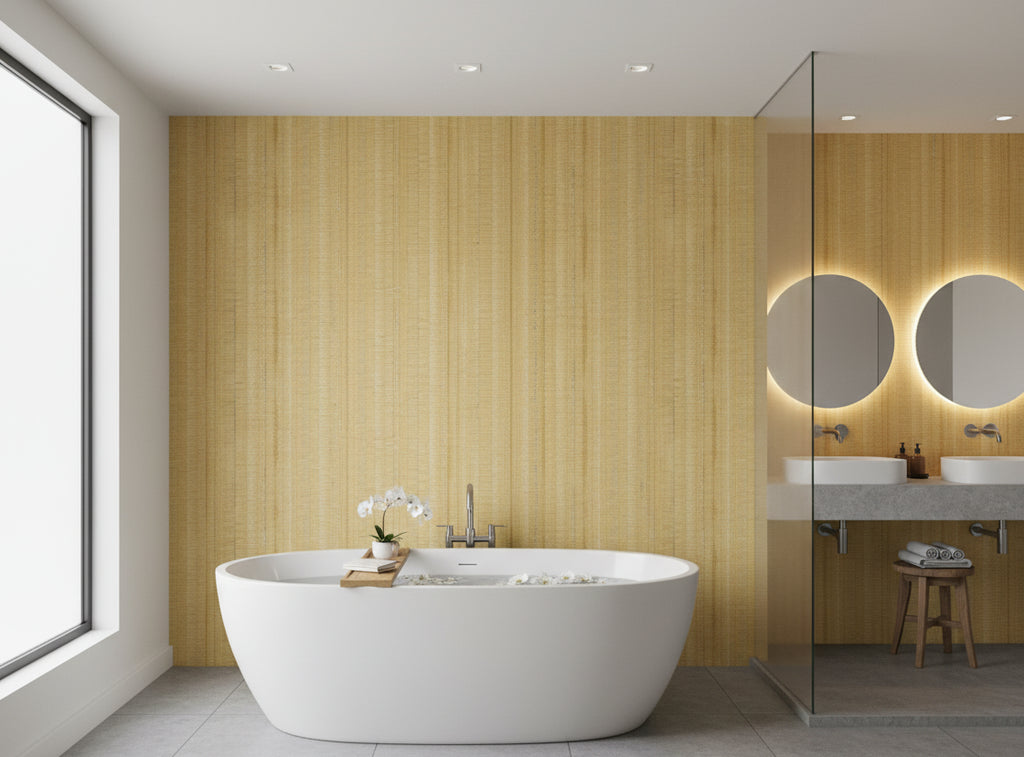 Jolie Madam Wallcovering - bathroom room setting