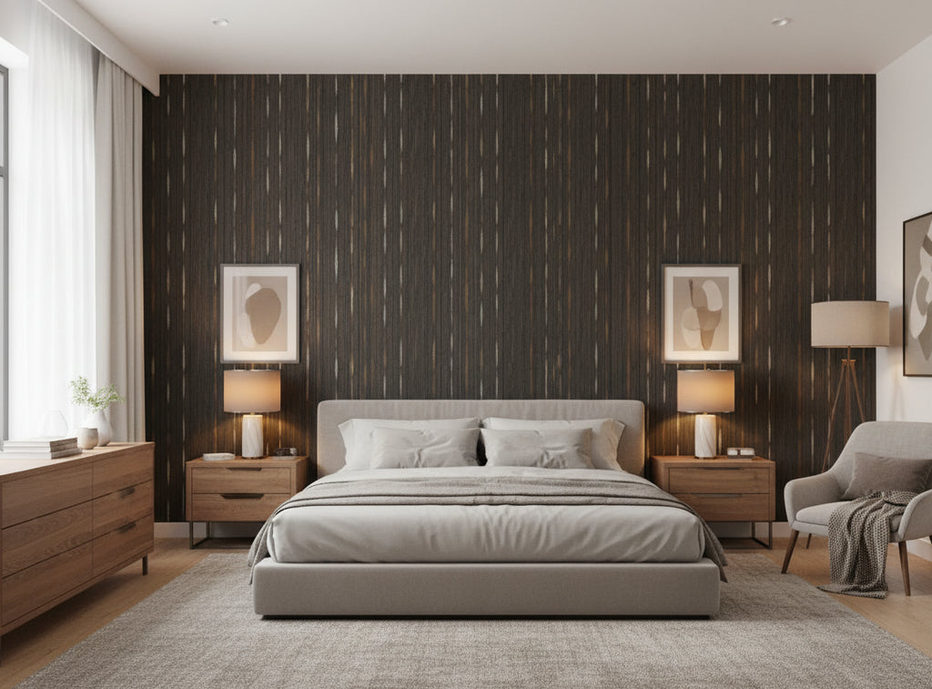 Jolie Madam Wallcovering - bedroom room setting