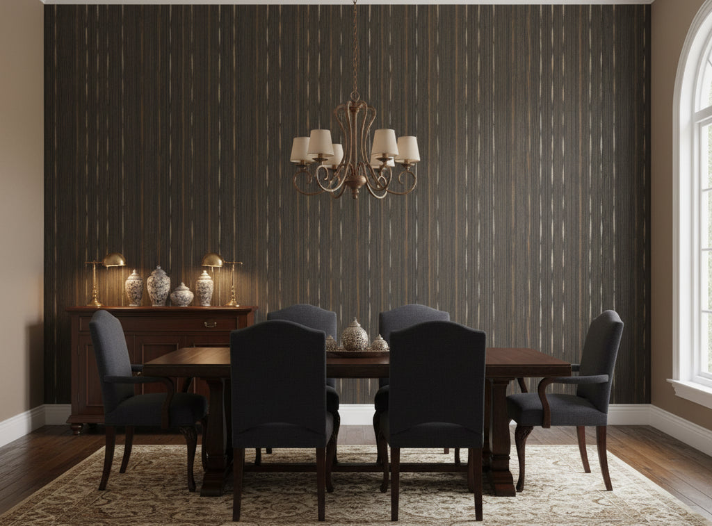 Jolie Madam Wallcovering - dining room room setting