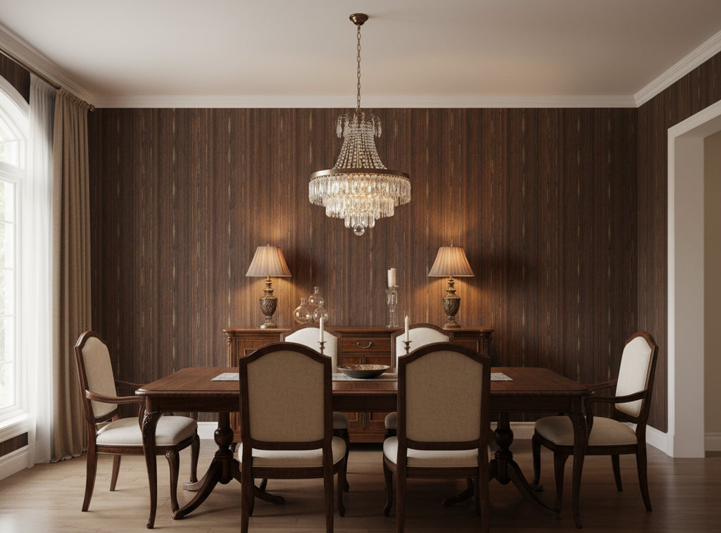 Jolie Madam Wallcovering - dining room room setting