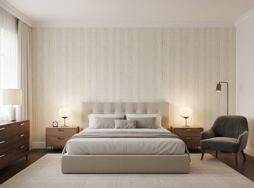 Jolie Madam Wallcovering - bedroom room setting