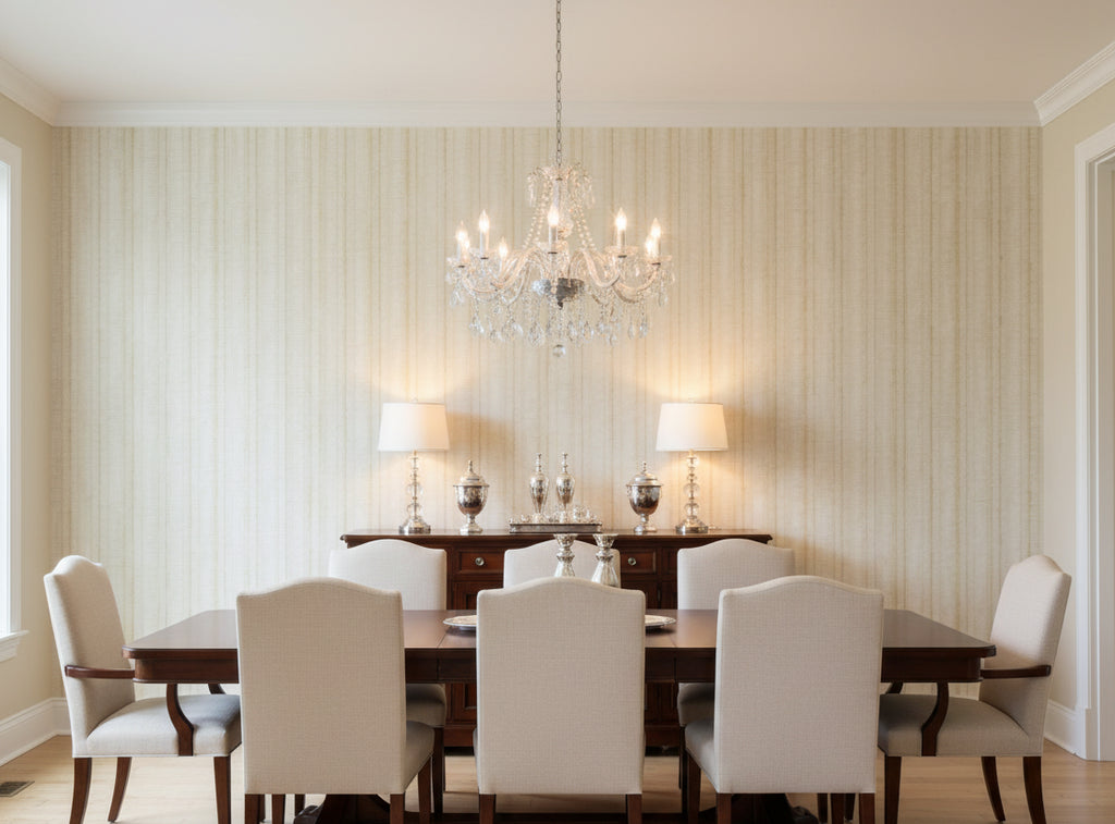 Jolie Madam Wallcovering - dining room room setting