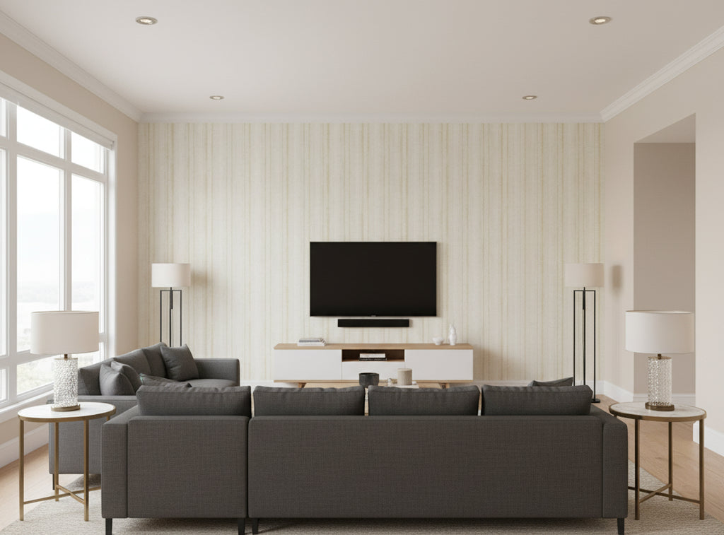 Jolie Madam Wallcovering - living room room setting