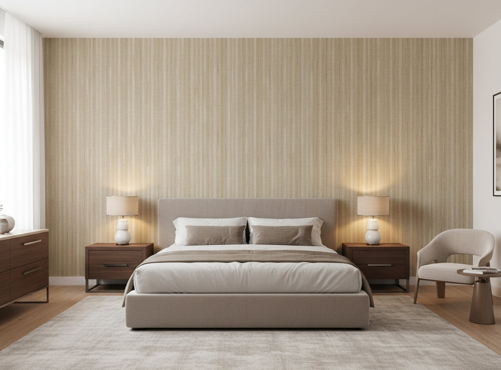 Jolie Madam Wallcovering - bedroom room setting