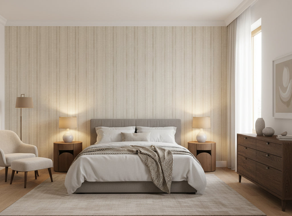 Jolie Madam Wallcovering - bedroom room setting