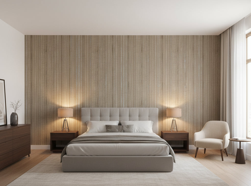 Jolie Madam Wallcovering - bedroom room setting